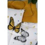 ETE HOMETEX TEK KİŞİLİK LÜX WELSOFT YORGAN SETİ KELEBEK HARDAL155X215CM 8696474232008